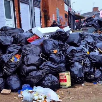 This is Birmingham, England, a city with 35% Muslims - turned to trash