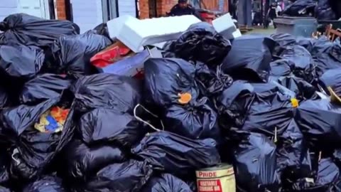 This is Birmingham, England, a city with 35% Muslims - turned to trash