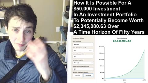 How It Is Possible For A $50,000 Investment To Potentially Become Worth $2,345,080.63 In 50 Years