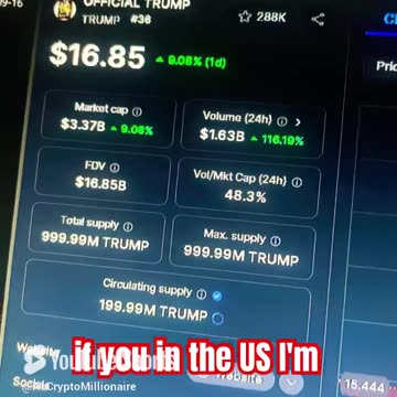 official trump coin news today! #fyp