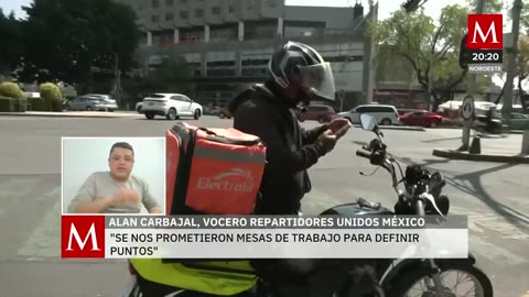 Vocero de Repartidores Unidos, habla sobre la falta de mesas de trabajo con la Secretaría