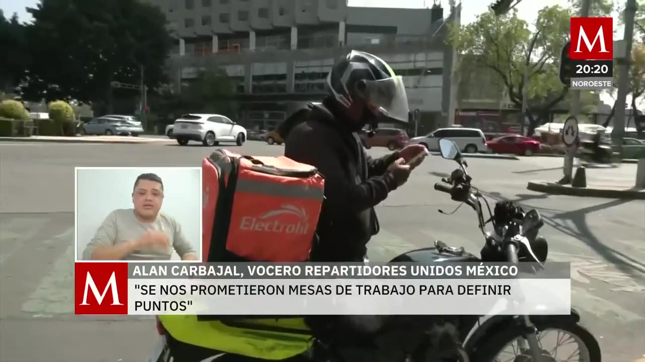 Vocero de Repartidores Unidos, habla sobre la falta de mesas de trabajo con la Secretaría