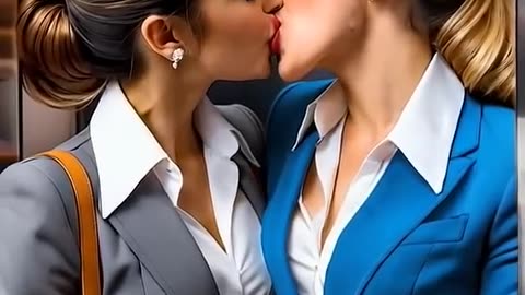 _Face to Face_ Two Different Worlds_ #love #lovekiss #kisswear #officewomen