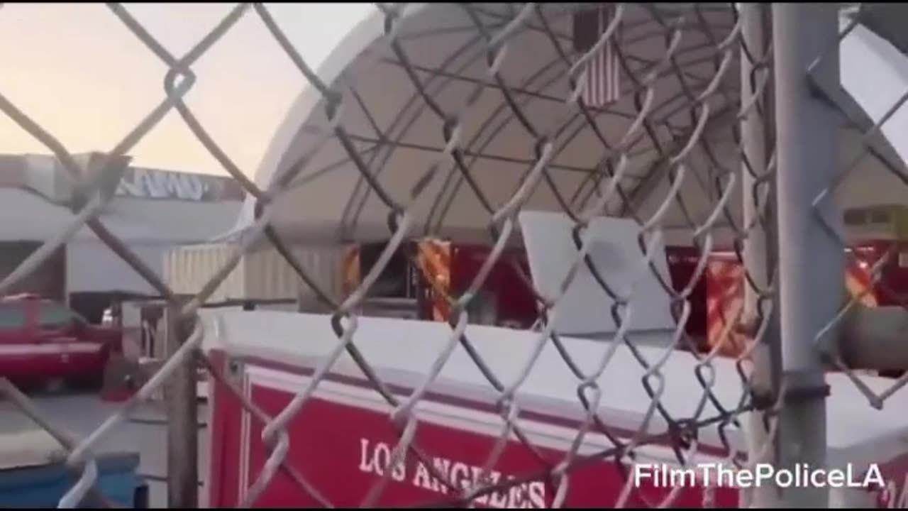 la broken fire trucks
