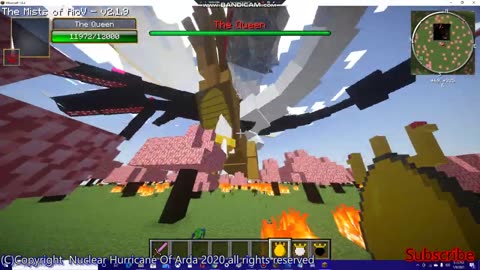 Minecraft Mob Battle Hydra vs the queen/king