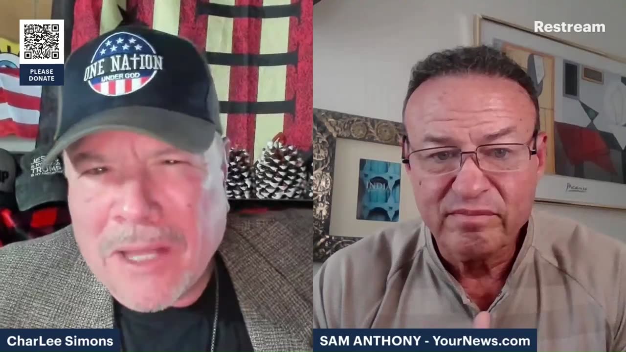 Sam Anthony from YourNews.com (with host CharLee Simons)