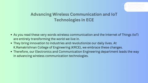 Advancing Wireless Communication and IoT Technologies in ECE