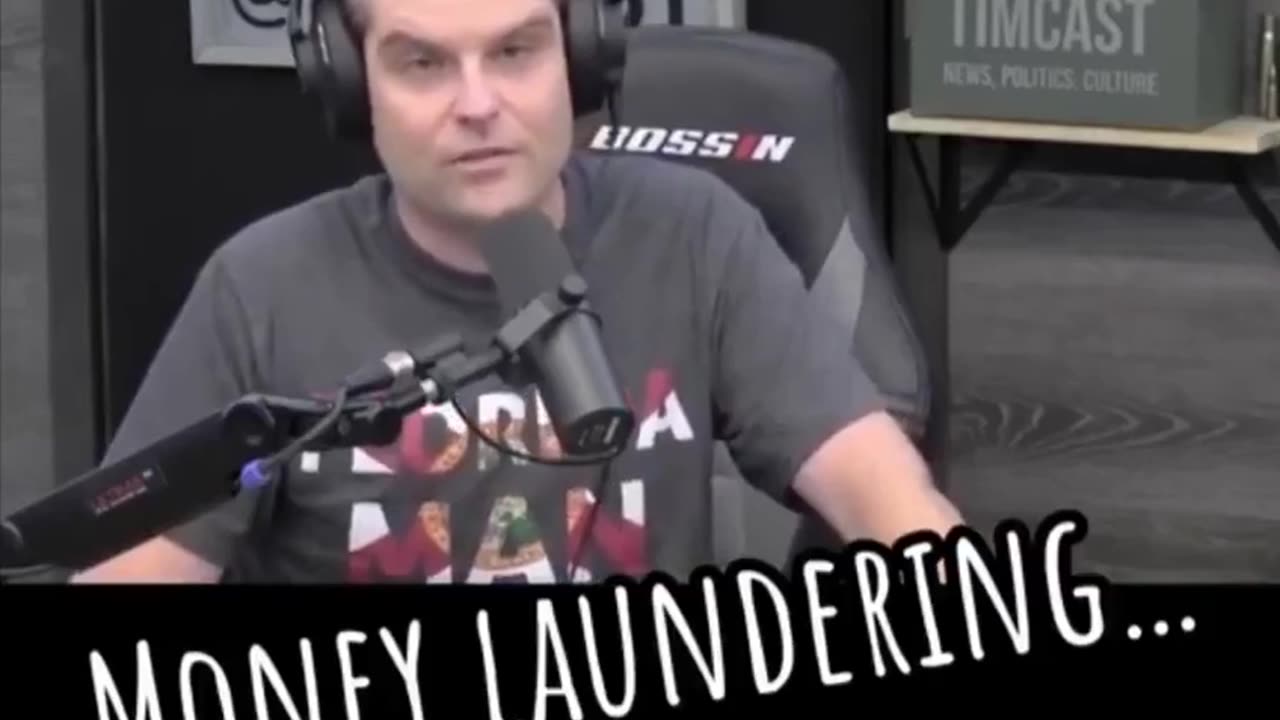 Matt Gaetz Explains Money Laundering Through Foreign Countries