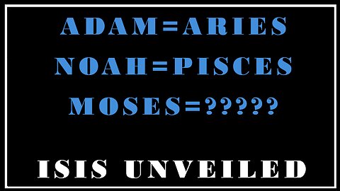 Esoterica: Were Biblical Patriarchs A way to Remember the Zodiac? -Isis Unveiled