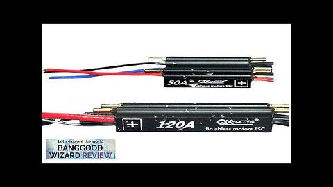 QX-Motor Underwater Brushless ESC Waterproof 2-6S Two Way 50A/70A/90A/120A w/ BEC Review