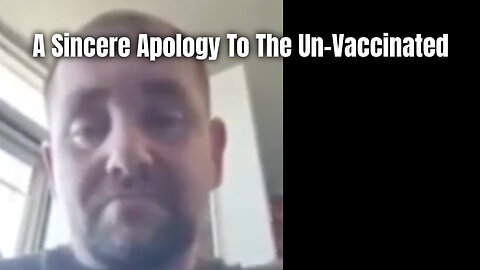 A Sincere Apology To The Un-Vaccinated