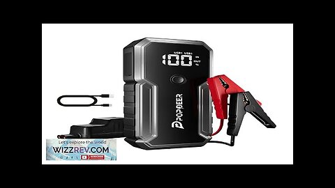 POPDEER PD-J01 2500A Car Jump Starter 12V Dual USB Output LCD Display Review