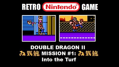 Double Dragon 2 (NES Nintendo) Mission #1 Into the Turf: Full Level Complete Speed Run