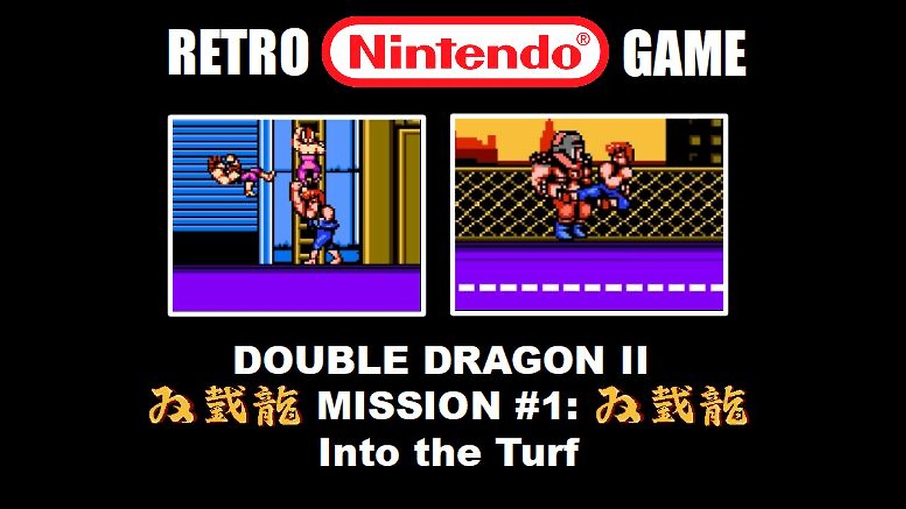 Double Dragon 2 (NES Nintendo) Mission #1 Into the Turf: Full Level Complete Speed Run