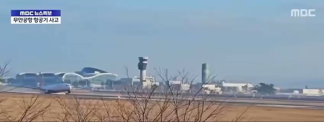 Footage shows the instant a Boeing 737-800, with 181 passengers on board