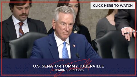 Senator Tuberville Speaks at Veterans Affairs Committee Hearing with Multiple Veterans Groups