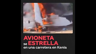 3 personas mueren al caerles encima una avioneta en Kenia