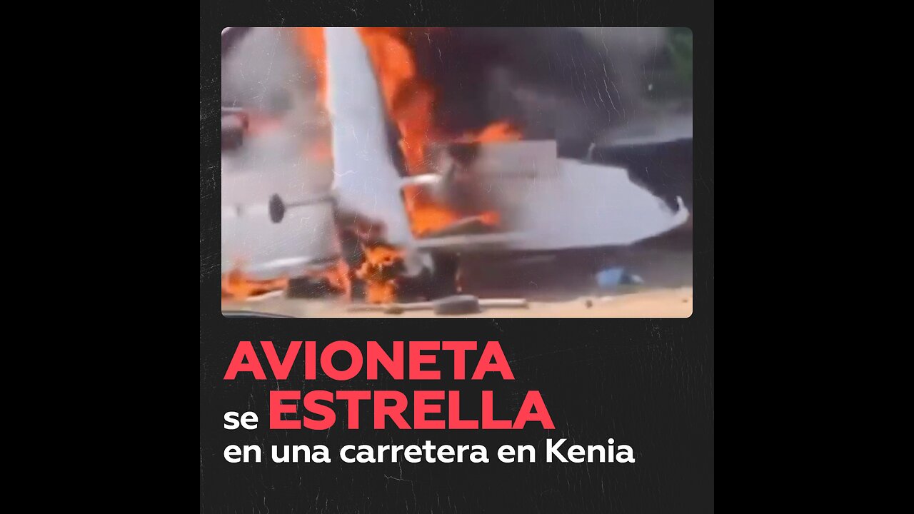 3 personas mueren al caerles encima una avioneta en Kenia