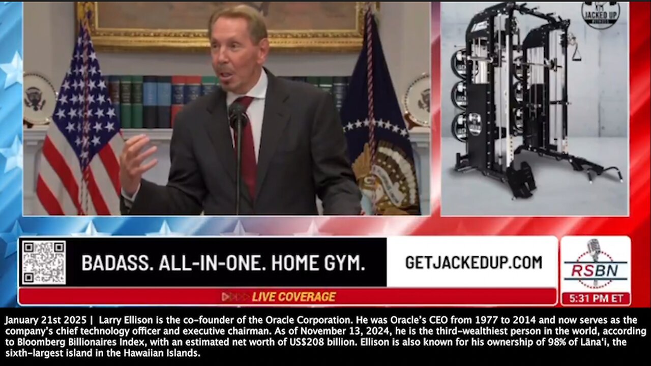 Larry Ellison | "Using the Tools That Sam (Altman) Is Providing Is a Cancer Vaccine. Early Cancer Diagnosis Using AI. You Can Design a Vaccine for Every Individual Person. Make That mRNA Vaccine Robotically Using AI" - 1/21/2025