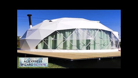 New Design 6M customized outdoor igloo geodesic dome hotel glamping house tent Review