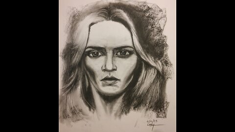 02-16-25 1-Hour Portrait Charcoal Drawing