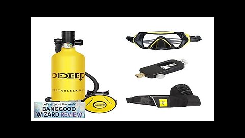 DIDEEP X4000Pro 1L Scuba Diving Tank Snorkel Equipment Leisure Outdoor Swimming Spare Review