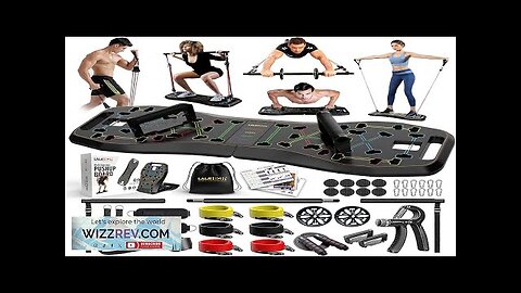 LALAHIGH Portable Home Gym System: Large Compact Push Up Board Pilates Bar Review