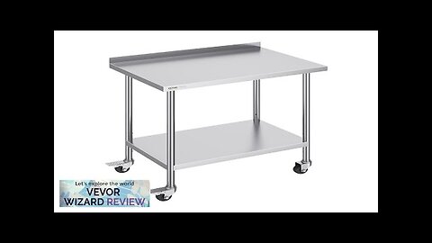 VEVOR 24 x 36 x 40 Inch Stainless Steel Work Table Commercial Review