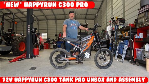 HappyRun G300 Pro 3000W Electric Bike 72V 30AH e-Bike Fully adjustable suspension Electric dirt bike