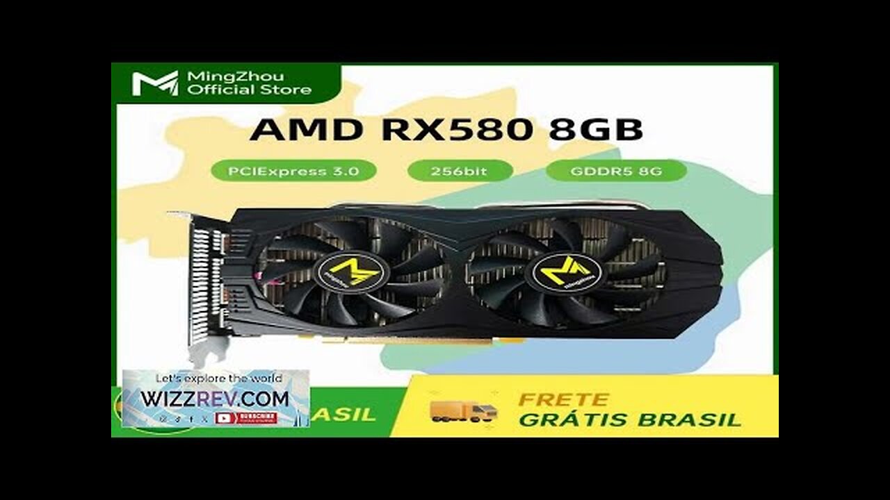 Radeon RX 580 8GB Gddr5 256bit GPU Computer Game Graphics Card Mining Review