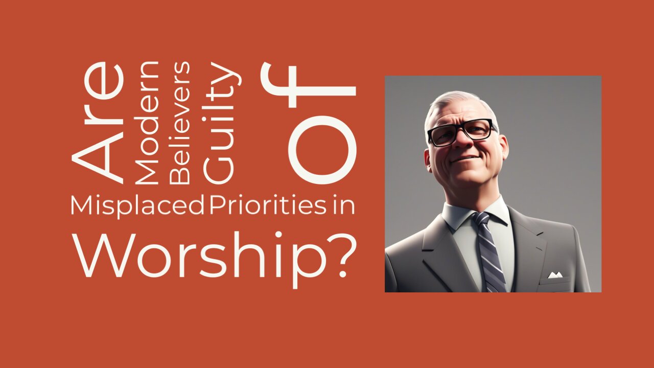 Are modern believers guilty of misplaced priorities in worship?