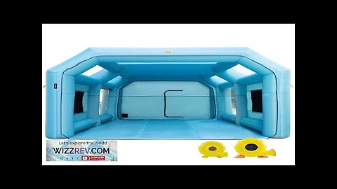 VEVOR Portable Inflatable Paint Booth 26x15x10ft Inflatable Spray Booth Car Paint Tent Review