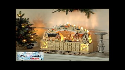 This Christmas Village Advent Calendar adds a festive charm with 18 LED Review