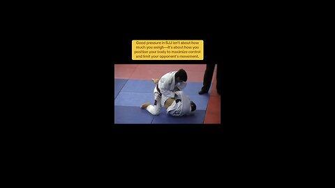 How to feel heavier in BJJ?