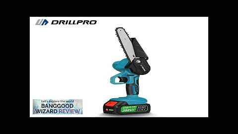 Drillpro Battery Electric Chainsaw 6-Inch Rechargeable Woodworking Saw Pruning Logging Saw Review