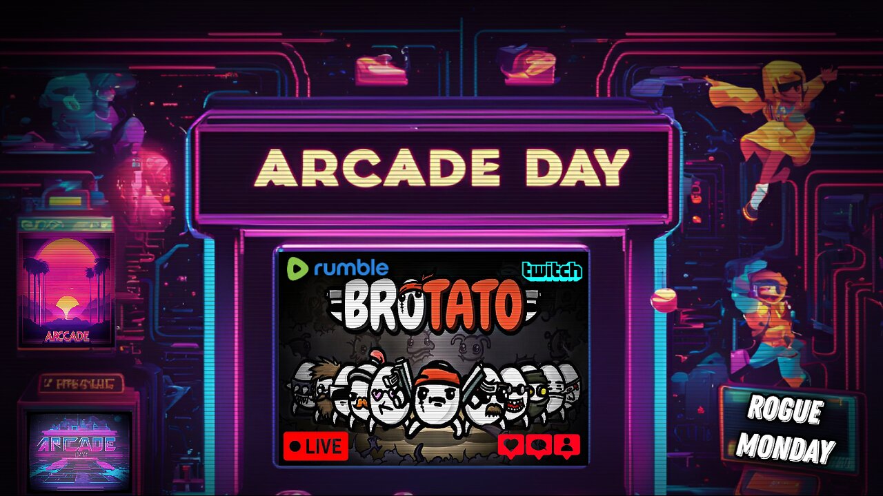 Rogue Monday - Arcade Day - Brotato - Time to shoot stuff up as an angry potato!