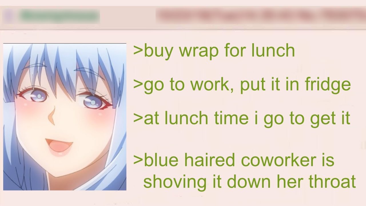 Obese Blue-Haired Landwhale Woman Steals Anon's Lunch | 4Chan Greentext Stories