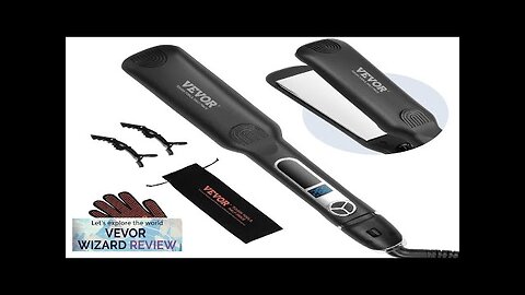 VEVOR Hair Straightener 1.5-inch Titanium Flat Iron & Negative Ion 25 Temp Review