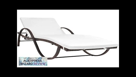 Lounge Chair OutdoorPatio Lounge ChairTanning ChairSun Lounger with Cushion Poly Rattan Review