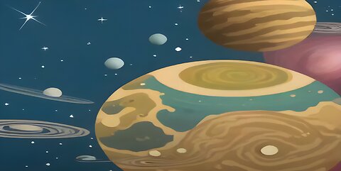 🚀✨Colorful Planets: From Analog Light to Digital Worlds🤩 - 🎨Ambient Galaxy space background videos💫
