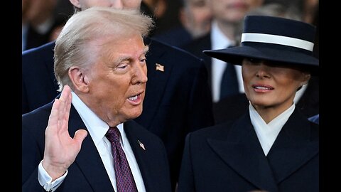 President Trump and Vice-President JD Vance - Taking the Oath