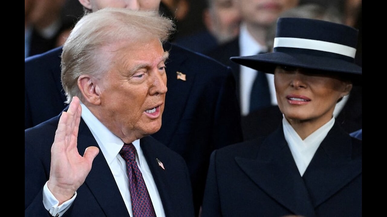 President Trump and Vice-President JD Vance - Taking the Oath