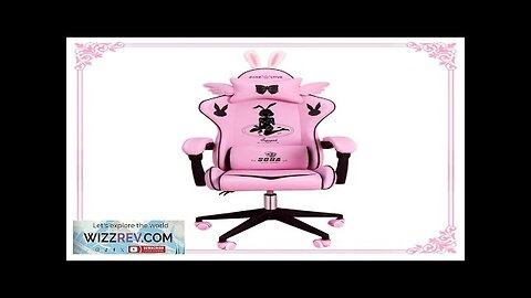 Pink Magic Gaming Chair Girl Game Competitive Rotating Chair Home Liftable Computer Review