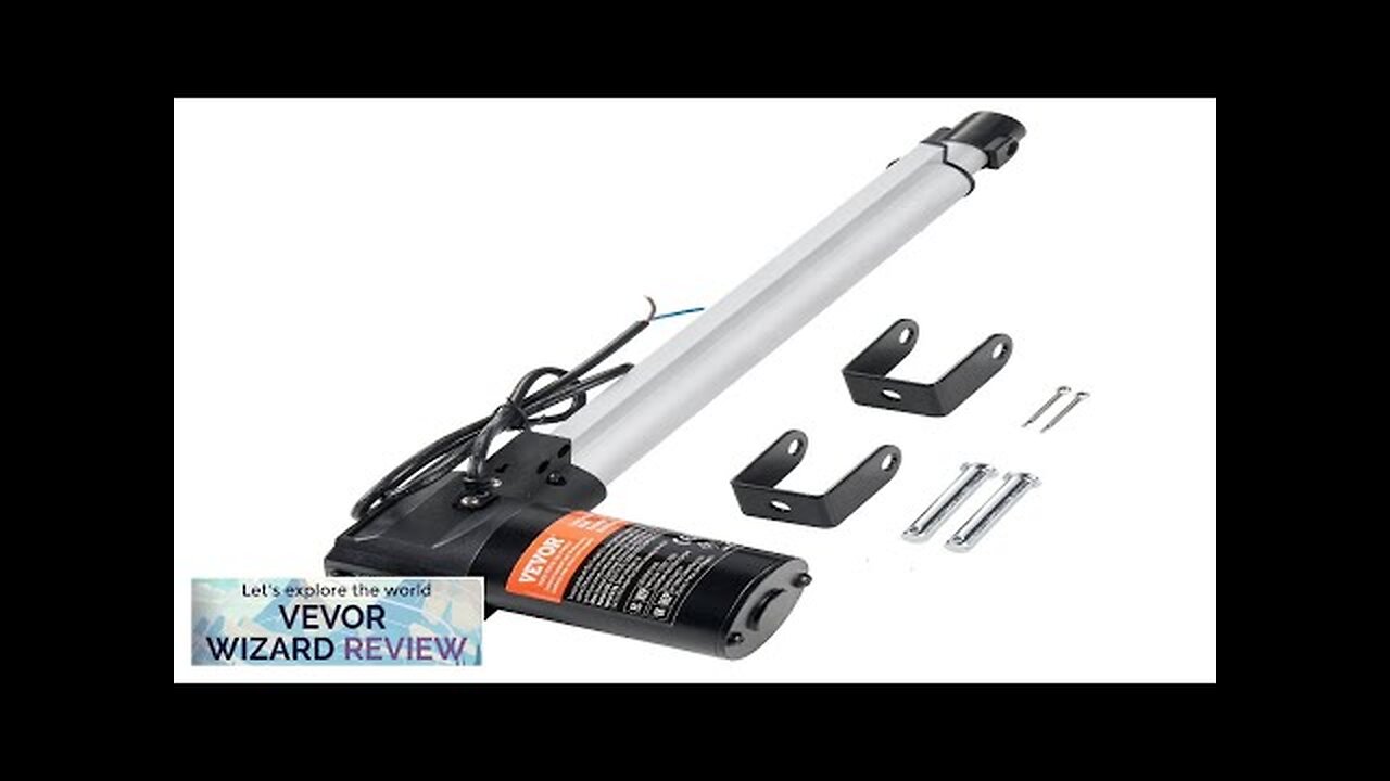 VEVOR Linear Actuator 12V 12 Inch Heavy Duty 1320lbs/6000N Linear Actuator 0.19"/s Review