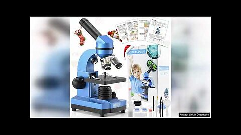 Microscope for Kids Beginners Children Student 40X- 1000X Compound Microscopes with 52 Review