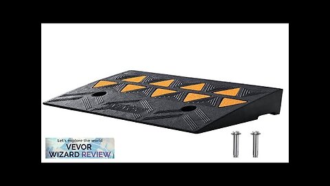 VEVOR Rubber Curb Ramp 4.25" Rise Height Sidewalk Curb Ramp 11.8" Width Review