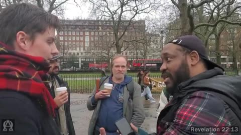 Speakers Corner - Junior Showing Muslim Hassan The Old Testament Says Jesus Comes For The Gentiles