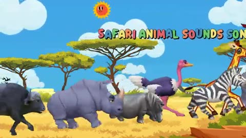 Safari animal sounds song B0127 | KiarashKJ