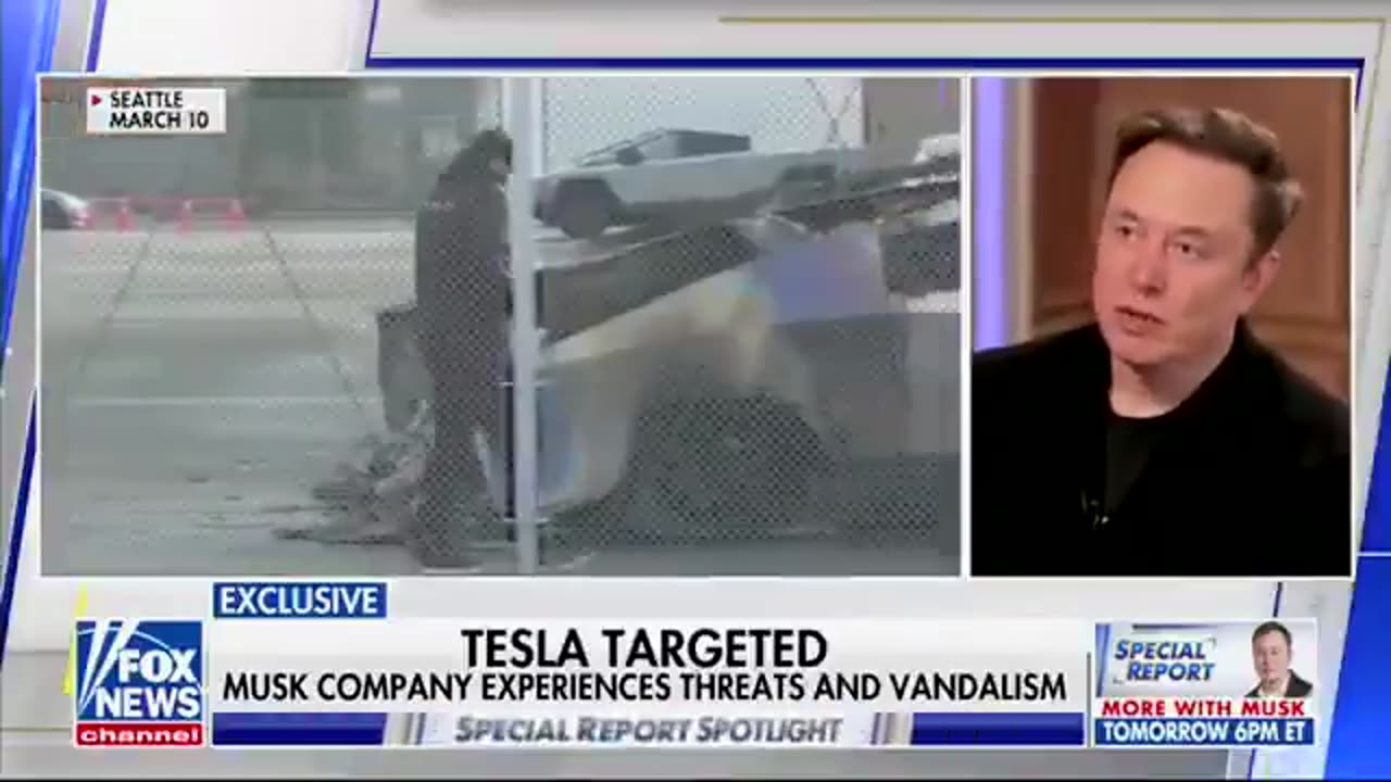 Musk Explains How the Propaganda Is Driving the Violence Against Tesla