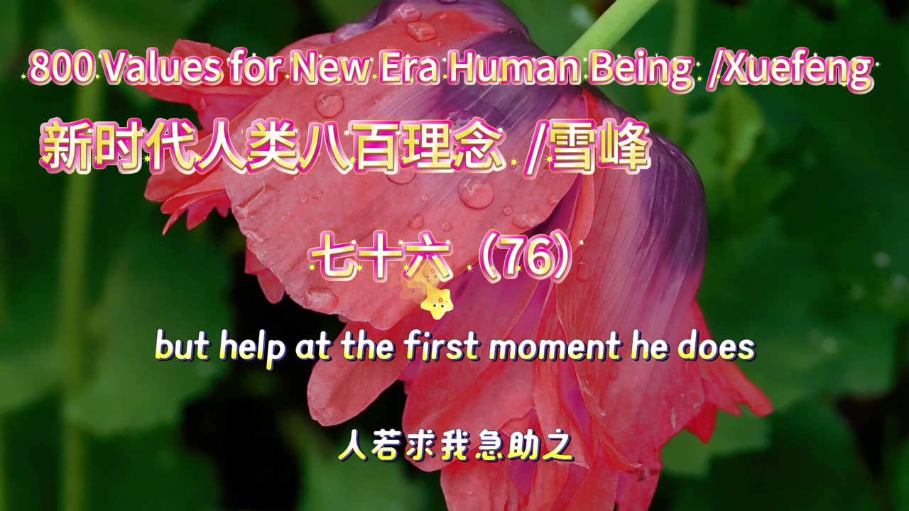 800 Values for New Era Human Being（76）